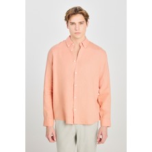 Lee Regular Fit Gömlek Turuncu Erkek Gömlek