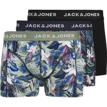 Jack & Jones JACBRADY FLOWER TRUNKS 3 Mavi Erkek Boxer