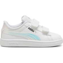Puma Smash 3.0 Holo 2.0 V Beyaz Kız Çocuk Sneaker