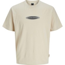 Jack & Jones JCOPACER BRANDING PRINT T Beyaz Erkek Kısa Kol T-Shirt