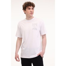 Puma M GRAPHICS TRAIN ILLUSTRA Beyaz Erkek Kısa Kol T-Shirt