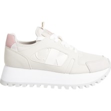 Calvin Klein RUNNER LOW LACEUP MIX NBS Bej Kadın Sneaker