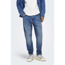 Only & Sons Onsyoke Tapered MB 9360 Dot Dnm Noos Açık Mavi Pantolon 22029360