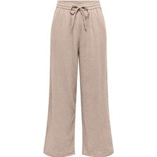Only ONLTHYRA LONG PANT WVN Bej Kadın Pantolon