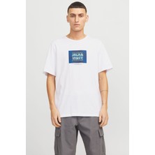 Jack & Jones Erkek Jjhudson Tee Ss Crew Neck Ln T-shirt 12268477