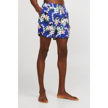 Jack & Jones JPSTFIJI JJSWIM AOP SS24 Mavi Erkek Deniz Şortu
