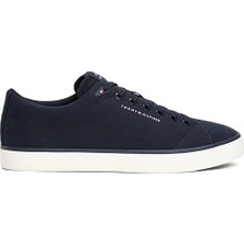 Tommy Hilfiger TH HI VULC LOW CORE CANVA Siyah Erkek Sneaker