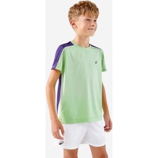 Artengo Çocuk Yuvarlak Yaka Tenis Tişörtü - Yeşil - Tts Dry Jr