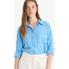 DeFacto Oversize Geniş Kalıp Uzun Kollu Gömlek X2232AZ25AU