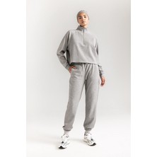 DeFacto Standart Fit Sporcu Jogger Eşofman Altı Beli Paçası Lastikli D1707AX24AU