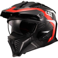 Ls2 Drıfter Trıalıty Kırmızı Kask (Ön Çene Çıkarılabilir)