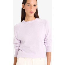 DeFacto Relax Fit Bisiklet Yaka Basic Düz Triko Kazak I6913AZ25WN