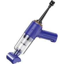 Araba Süpürgesi Dahili Işıklı Taşınabilir Kablosuz, 3'ü 1 Arada Şarj Edilebilir Süpürge, 12000 Pa Yüksek Güçlü Fırçasız Motor, 4000MAH, Ev, Ofis, Bilgisayar Için Çoklu Başlıklı LT-145