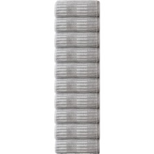 Özdilek Striscai 50X90 cm El-Yüz Havlusu 10'lu Gri
