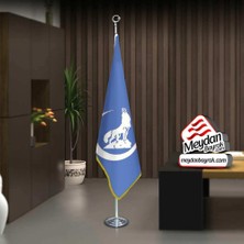 Asilmeydan Bozkurt Hilal Mavi -Ülkü Ocağı Bayrak -Ofis -Makam-Toplantı Odaları -Direkli -Saçaklı Makam Bayrağı