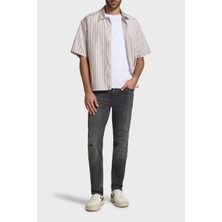 Boss Pamuklu Slim Fit Normal Bel Düz Paça Jeans Erkek Kot Pantolon 50544636 010
