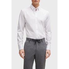 Boss Pamuklu Regular Fit Düğmeli Yaka Casual Gömlek Erkek Gömlek 50469378 100