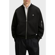 Hugo Logolu Streç Pamuklu Oversize Fit Kolej Yaka Sweat Erkek Sweat 50542590 001