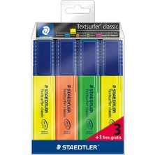 Staedtler & WizDesign 364 Textsurfer Classic Fosforlu Kalem – (4’lü Veya 8’li Set, Ekstra Renk Hediyeli)