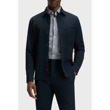 Boss Relaxed Fit Gömlek Yaka Göğüs Cepli Uzun Kollu Gömlek Erkek Gömlek 50545325 404