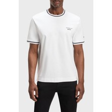 Boss % 100 Pamuk Regular Fit Bisiklet Yaka Logolu T Shirt Erkek T Shirt 50543341 100