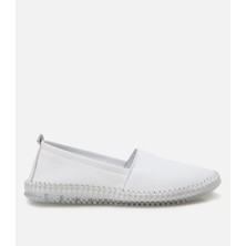 Hotiç Kadın Deri Beyaz Ultra Esnek Tabanlı Comfort Ayakkabı