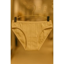 Gümüş Jakarlı Bikini Külot 12 Adet Karışık Renk Büyük Kalıp
