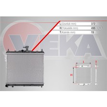 VEKA-16-2118B - Su Radyatoru Brazıng Hyundaı Getz (Tb) 1.3i M-T 2002-2008