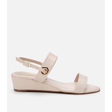 Hotiç Kadın Bej Dolgu Topuklu Sandalet