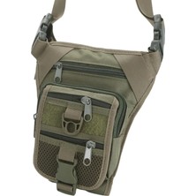 Haki Üçgen Bacak ve Bel Çantası, Şık ve Fonksiyonel Tasarım