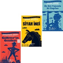 Gulliver'in Gezileri - Siyah Inci - On Beş Yaşında Bir Kaptan, 3 Kitap