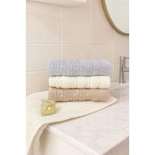 Inci Desen 3’lü El ve Yüz Havlu Seti – 50X90 cm %100 Pamuk, Yumuşak Dokulu,desenli