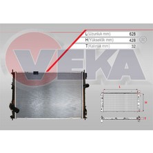 VEKA-16-3138B - Su Radyatoru Brazıng nıssan Qashqaı (J10) 1.6 Dcı A-T/m-T Ac+/- 2007-2014