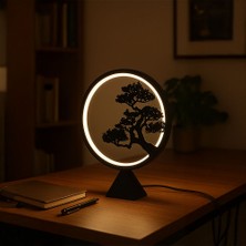 Ağaç Siluetli LED Dekoratif Masa Lambası