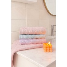 Inci Desen 3’lü El ve Yüz Havlu Seti – 50X90 cm %100 Pamuk, Yumuşak Dokulu,desenli