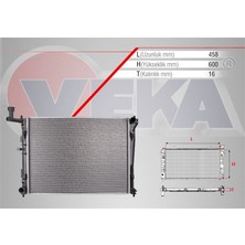VEKA-16-2121B - Su Radyatoru Brazıng Hyundaı I30 (Fd) 1.4i M-T 2007-2011