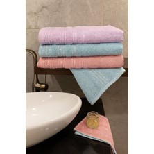 Inci Desen 3’lü Banyo Havlu Seti – 100X150 cm %100 Pamuk, Yumuşak Dokulu,desenli.