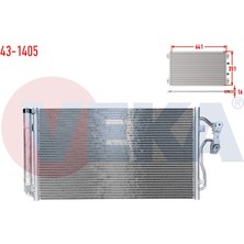 VEKA-43-1405 - Klıma Radyatoru Bmw 1 Serısı (F20,F21) 116 D 2010-