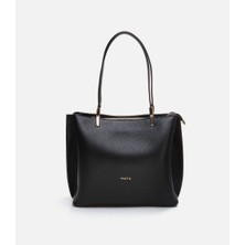 Kadın Deri Siyah Omuz Çantası