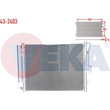 VEKA-43-2403 - Klıma Radyatoru Kıa Soul (Am) 1.6 Crdı M-T 2009-