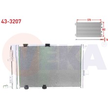 VEKA-43-3207 - Klıma Radyatoru Opel Astra G (F69) 1.4 16V 1998-2005