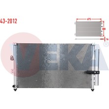 VEKA-43-2012 - Klıma Radyatoru Honda Cıvıc Vııı 1.6 Sedan 4 Kapı 2007-2009