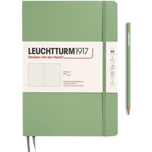 LEUCHTTURM1917 Composition Notebook, B5, Yumuşak Kapak, 123 Sayfa Not Defteri, Noktalı, Sage 363928