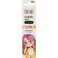 Copic Ciao 3'lü Layer & Mix Set - Sunset Palette