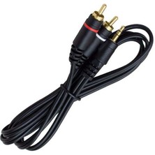 Zibox Powermaster PM-4283 2 RCA 3.5 Mm Stereo 1.5 Metre Kablo