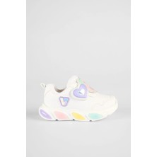 22-30 Numara Arası Vicco Lovely Işıklı Ayakkabı - Beyaz