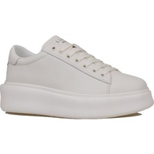 Lufian Beyaz Gage Erkek Deri Sneaker Ayakkabı