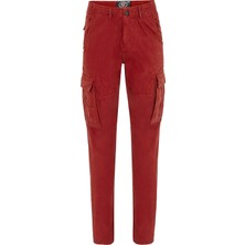 Routefield Woods Erkek Kırmızı Pantolon