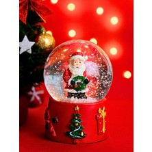 Biton Toptan 2026 Yılbaşı Temalı LED Işıklı Kar Küresi Noel Baba Figürlü 9 cm Orta Boy Yıl Süsü - 46