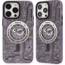 iPhone 14 Pro Kılıf Apollo Magneticsafe Desenli Kapak - Apollo Mor - 5
